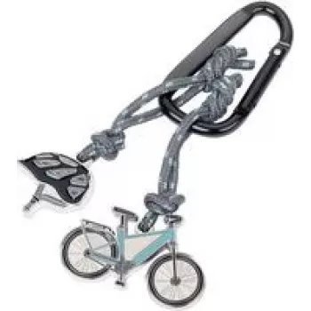 Atslēgu piekariņš TROIKA E-BIKE KR24-02/BK izturīgs dizains viegls