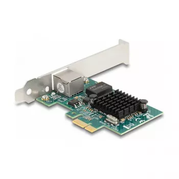 DeLOCK PCI Express x1 karte 1 x RJ45 Gigabit LAN BCM pelēka