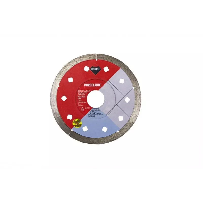 RUBI Diamond Slither Blade 125 mm Superpro — 125 mm dimanta griešanas asmens precīziem griezumiem