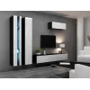 TV statīvs cama meble VIGO NEW 30/180/40, 1800×400×300 mm, melna virsma, skaidu plātņu rāmis