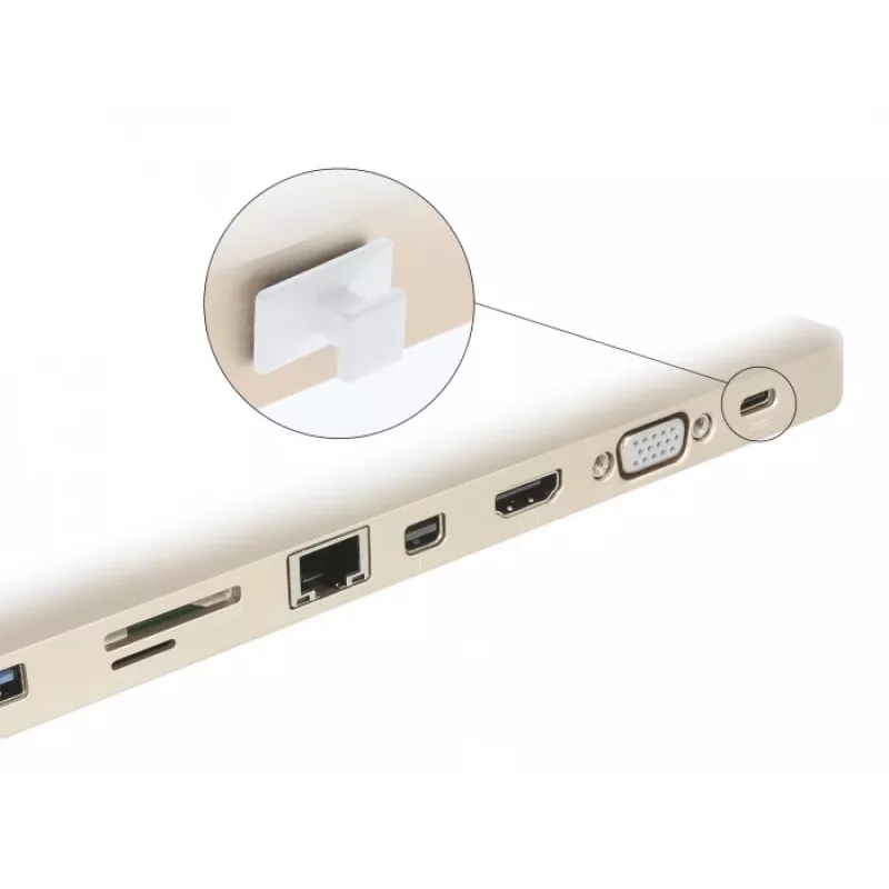 Putekļu aizsargvāciņš USB Type-C sievišķai pieslēgvietai DeLOCK 64097