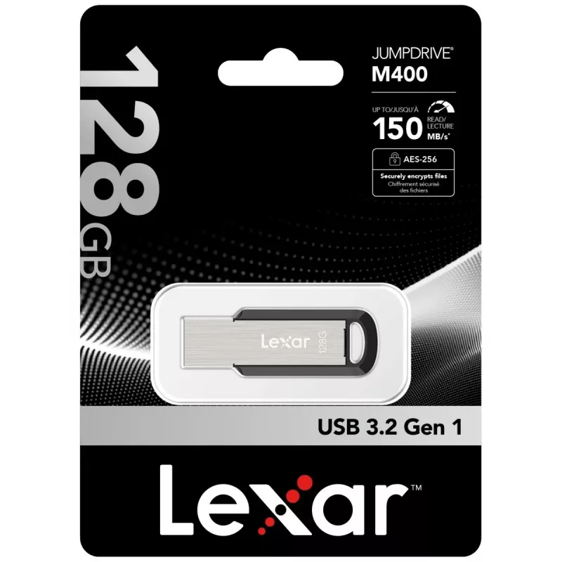 USB zibatmiņa Lexar 128 GB USB Type-A 3.2 Gen 1 JumpDrive M400