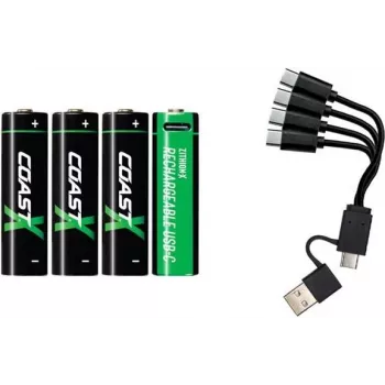Coast Products 1x4 Coast Zithion-X Mignon AA akumulators USB-C uzlādes pieslēgvieta — akumulators (100047534)