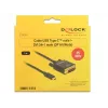 USB-C uz DVI adapteris DeLOCK 1m 85320