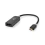 Nedis USB-Adapter USB 3.2 Gen1 - USB-C™ spraudnis, DisplayPort ligzda, 0,20 m, apaļš, apzeltīts, PVC, pelēks