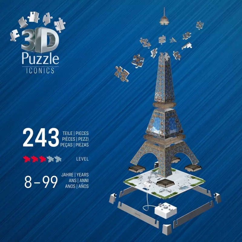 Puzle 3D Eifeļa tornis