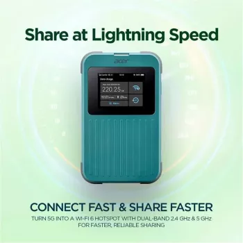 Pārnēsājamais maršrutētājs Acer Connect M4E 20GB Dual-band Wi-Fi 6 5G
