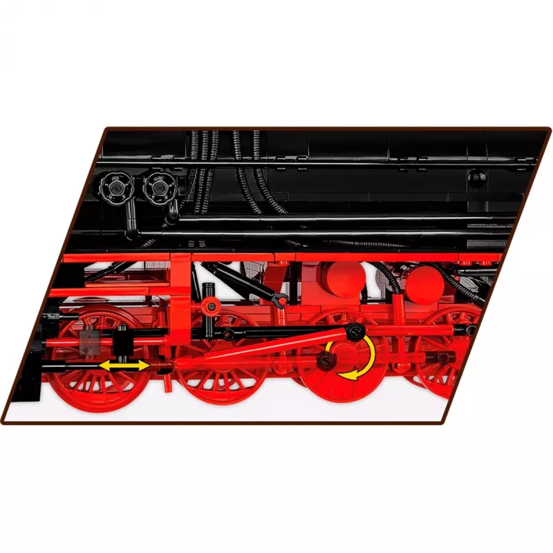 DR BR Class 52 tvaika lokomotīve, konstruēšanas rotaļlieta mērogā 1:35