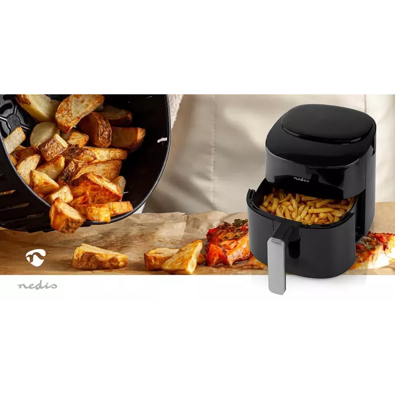 Gaisa fritieris Nedis KAAF160BK ar vienu grozu 4.2 L 1300 W Melns