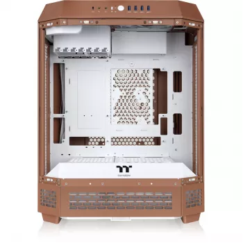 PC korpuss Thermaltake The Tower 600 Midi Tower Mocha — ATX/Micro-ATX/Mini-ITX, rūdīts stikls, 1x3.5 collas + 2x2.5 collas, 4x USB 3.2