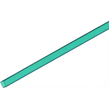 EUROLITE empty-Tube 10x10mm tirkīza 2m (51201102)