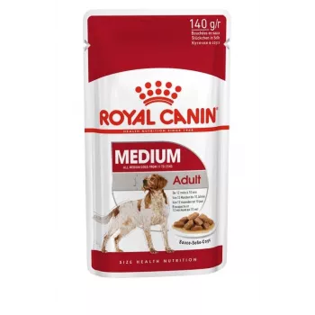 ROYAL CANIN SHN Medium Adult mērcē - mitrā barība pieaugušiem suņiem - 10x140g