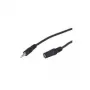Wentronic Goobay 3,5 mm ligzdas pagarinātāja kabelis, melns, 10 m - 3,5 mm ligzdas spraudnis (3 kontaktu, stereo) > 3,5 mm ligzdas kontaktligzda (3 kontaktu, stereo) (50935)