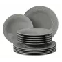 Galda piederumu komplekts SELECT Beat Color Glaze, 6 gab. — glazēta porcelāna vakariņu servīze