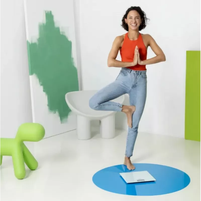 Ecomed by Medisana PS-72E personālie svari - 150 kg, stikla platforma, balta