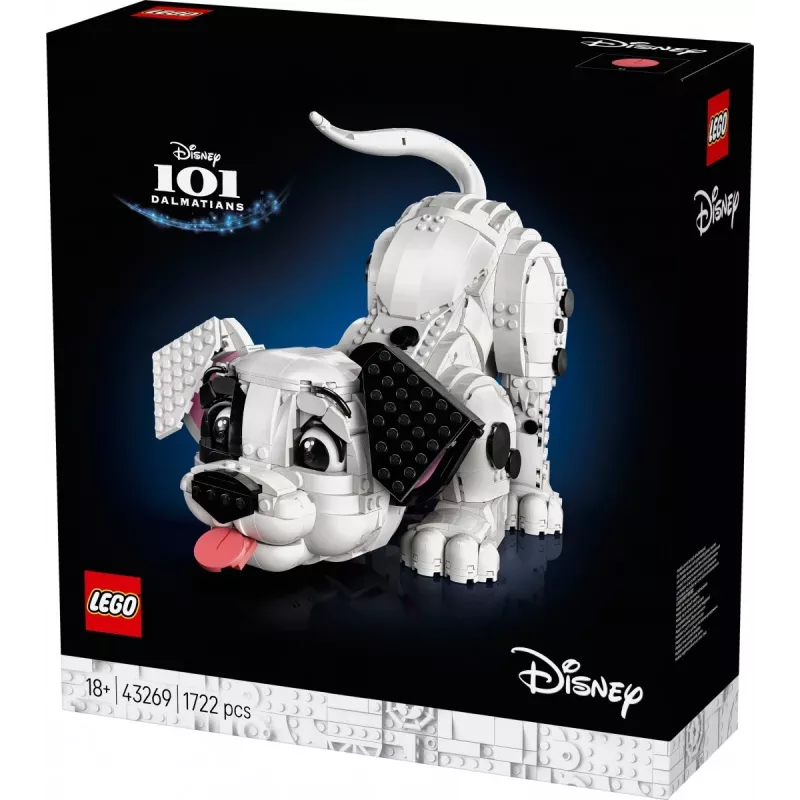 LEGO Disney 43269 101 dalmāciešu kucēnu kolekcionējams būvkomplekts — 1722 detaļas, 220 mm augstums, 18+