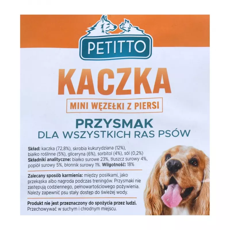 PETITTO Duck breast mini knots - suņu gardums - 500 g