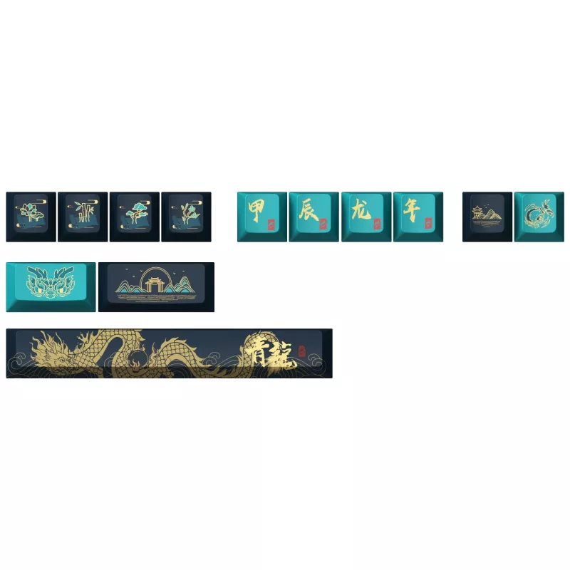 Mehāniskā spēļu tastatūra AKKO MOD 007B V3 Year of the Dragon Cream dzeltena ar magnētiskajiem slēdžiem