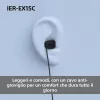 Sony IER-EX15C austiņas ar vadu Ievietojamās Zvani/Mūzika USB Type-C Melna