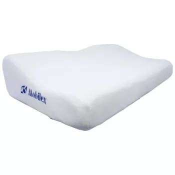 Ortopēdiskais spilvens Mobilex CONTOUR M kakla sāpēm — SoftSleep modelis, putas, 300×500×100 mm, 50 kg/m³