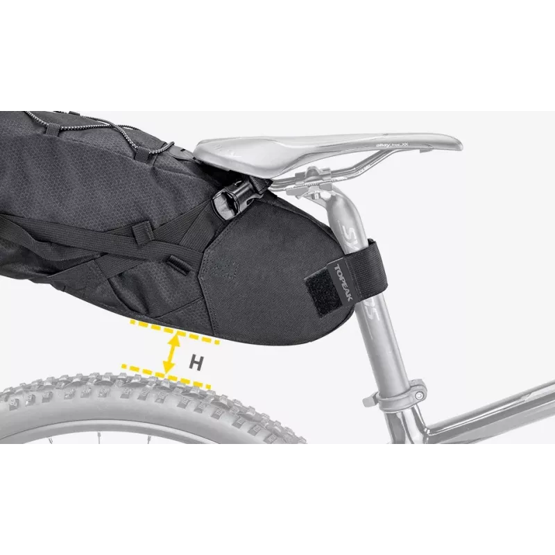 Velosipēda soma Topeak BackLoader 15 L neilons polietilēns melna