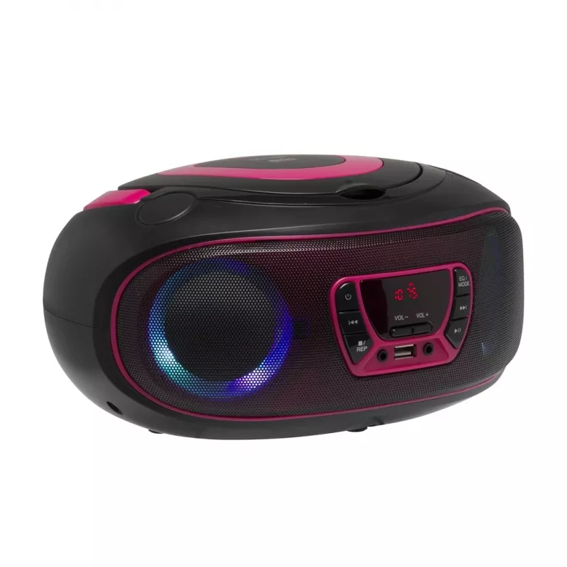 Denver TCL-212BT PINK CD atskaņotājs Pārnēsājams CD atskaņotājs Melns, Rozā