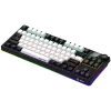 LORGAR KBP70TKLW, bezvadu TKL mehāniskā spēļu tastatūra Pro, melna/sarkana, EN izkārtojums