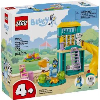 LEGO Bricks Set 11201 Rotaļu laukuma jautrība ar Blū un Hloju – mini figūriņas, rotaļu aina