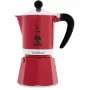 Bialetti Stovetop Espresso Maker Rainbow 3 tases sarkana