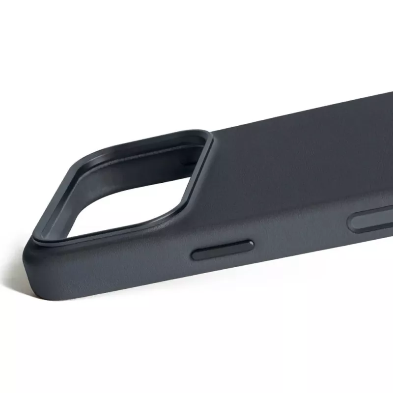 Mujjo Full Leather Case MagSafe vāciņš priekš iPhone 17 Pro pelēka