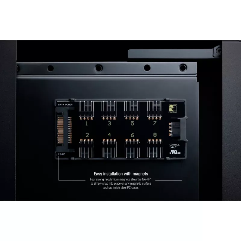 Ventilatora kontrolieris Noctua NA-FH1 4-pin melns 24W 5-12V