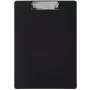 MAUL Kunststoff-Klemmbrett PP, DIN A4, schwarz Klemmweite: ca. 8 mm, Maße: (B)220 x (T)23 x (H)315 mm, - 1 Stück (23601-90)