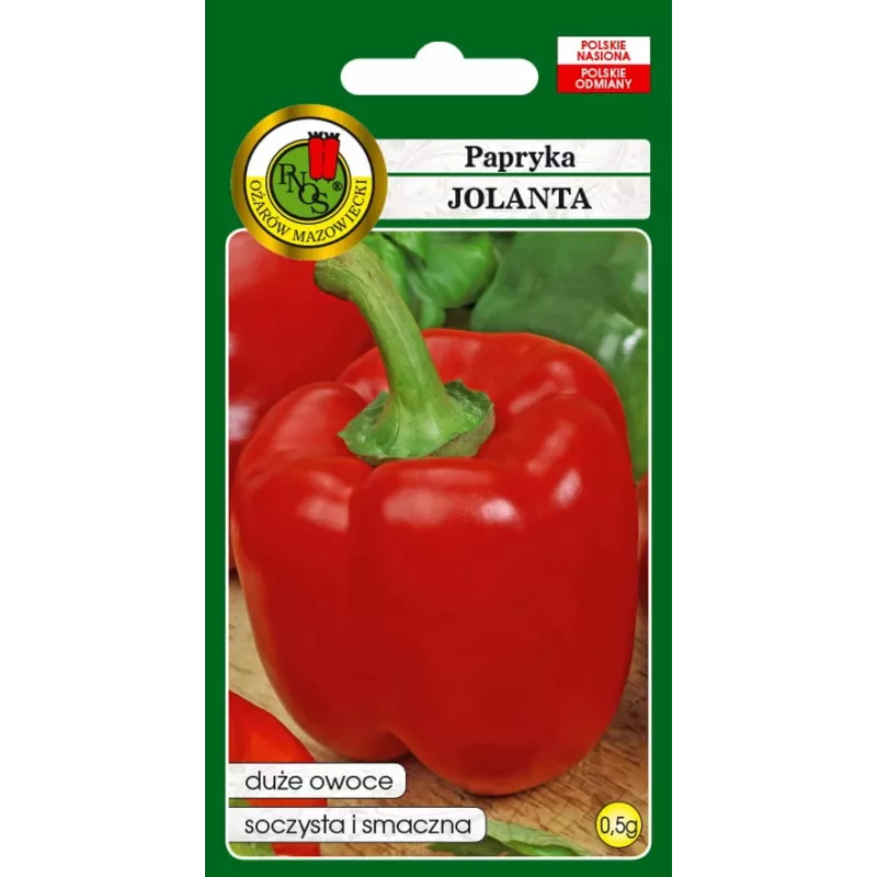 Sēklu paciņa Seklos LT Paprika Jolanta 0,5 g – saldo piparu sēklas audzēšanai