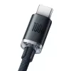 Baseus Crystal Shine kabelis USB uz USB-C, 100W, 2m (melns)