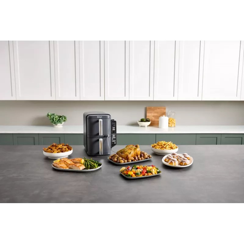 Ninja Double Stack XL Air Fryer 2 nodalījumi ar temperatūras zondi SmartCook 9,5 L SL451EU