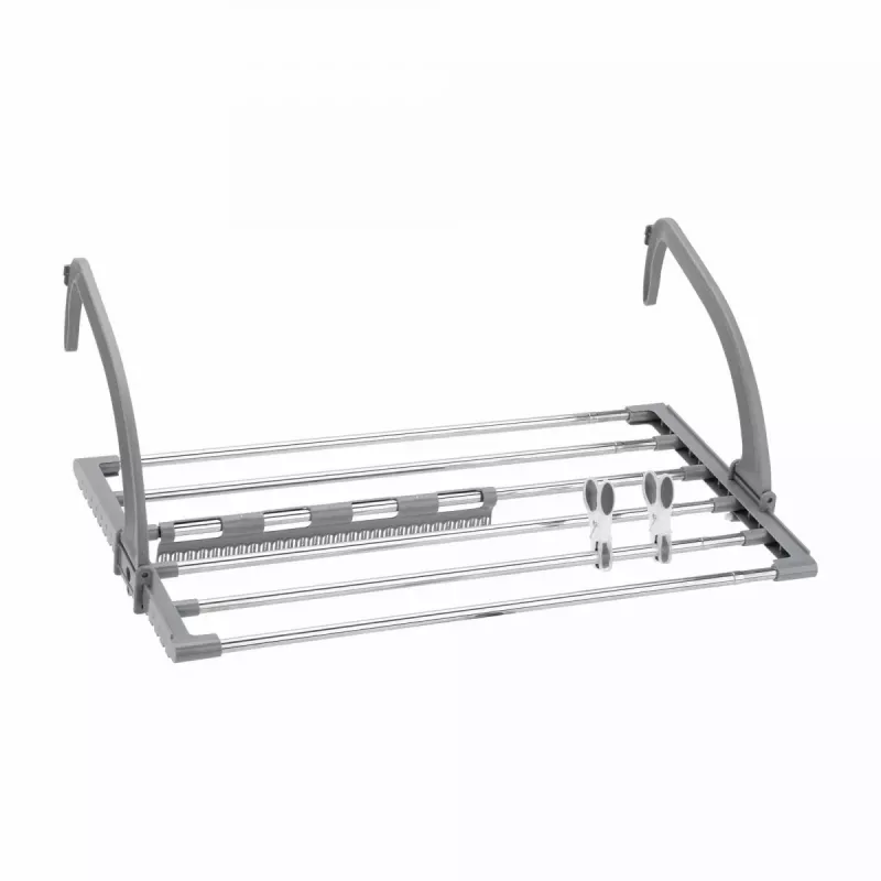 Piestiprināms plaukts Jata HTEN2402 polipropilēna un nerūsējošā tērauda salokāms 58×32×4.7 cm