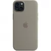 Apple iPhone 15 Plus silikona maciņš ar MagSafe, māla krāsā