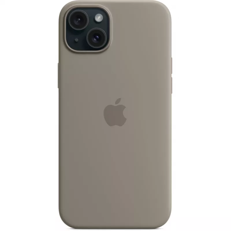 Apple iPhone 15 Plus silikona maciņš ar MagSafe, māla krāsā