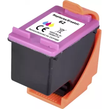Renkforce tinte aizstāj HP 62 (C2P06AE) saderīgas ciāna, fuksīna, dzeltena RF-I-HP62CMY RF-5705432 (RF-5705432)