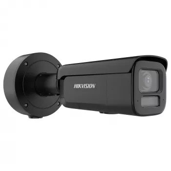 IP lodveida kamera Hikvision Pro Series ColorVu 4 MP motorizēta varifokāla 2,8–12 mm, 360° rotācija, vadu, iekštelpām/ārtelpām