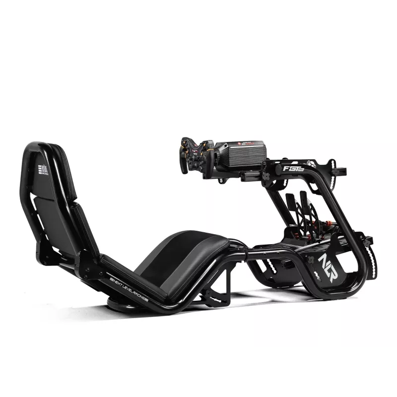 Sacīkšu simulatora kokpits Next Level Racing NLR-R003 F-GT Pro Formula un GT pelēkā izdevums