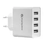 everActive telefona lādētājs SC400 ar 4x USB pieslēgvietām, kopējā 5A izeja, balts