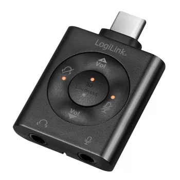 USB3.2 audio adapteris USB-C/vīr. uz 2x 3,5 mm/ligzdu 7.1