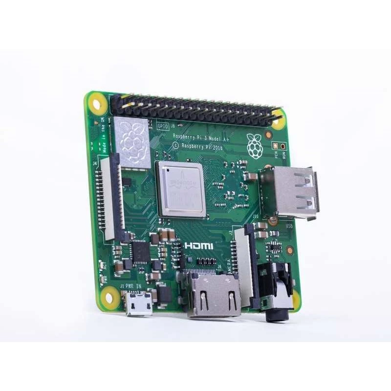 Raspberry Pi 3 Model A+ - Vienplates dators - Broadcom BCM2837B0 / 1,4 GHz - RAM 512 MB - 802.11a/b/g/n/ac, Bluetooth 4.2 (Raspberry Pi 3 Model A+)