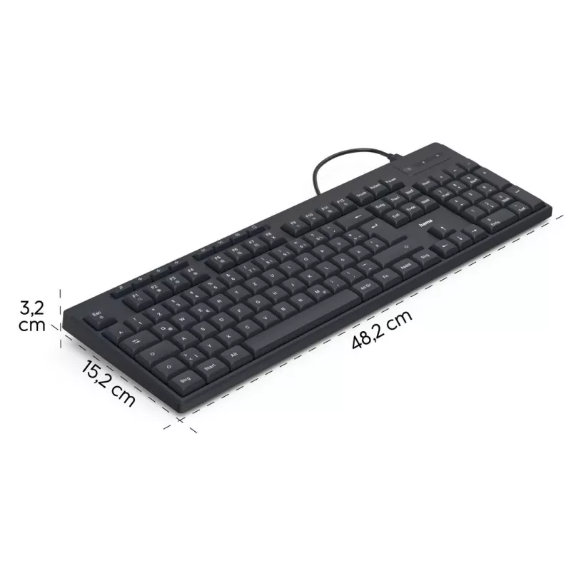 HAMA CK-200 melns kabelis 2 m – U8173052
