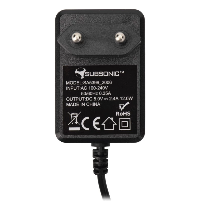 Sienas lādētājs SUBSONIC SA5399 15W kompakts dizains Switch ierīcēm