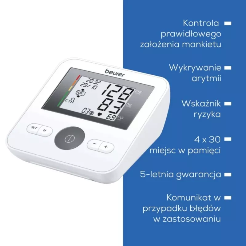 Asinsspiediena mērītājs Beurer BM27 automātiska mērīšana ar LCD displeju