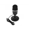 Studijas mikrofons BLOW ar LED statīvu — vadu USB 2.0, 20–16000 Hz, jutība -50 dB, 237 g