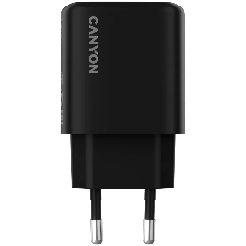 CANYON lādētājs OnCharge 200 20W 1xPD EU Melns