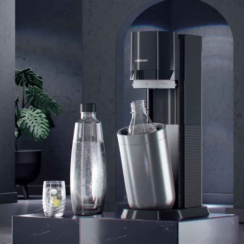 Gāzētājs SodaStream DUO melns nerūsējošais tērauds
